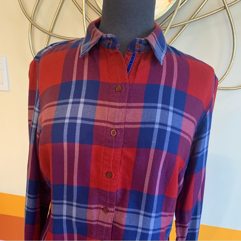 KUHL plaid flannel button down shirt . 🏔 - Picture 1 of 4